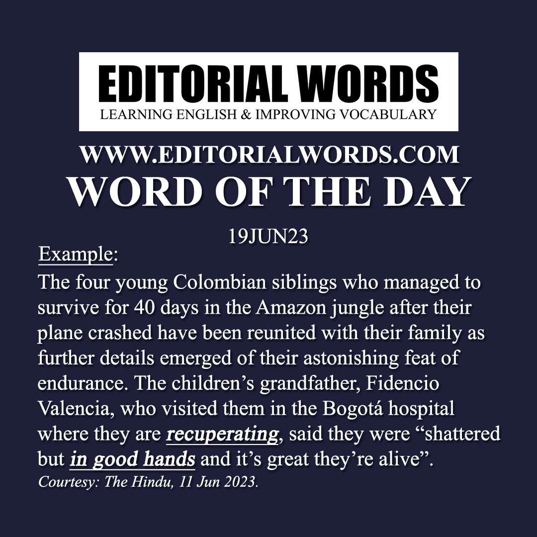 Word of the Day (recuperate)-19JUN23