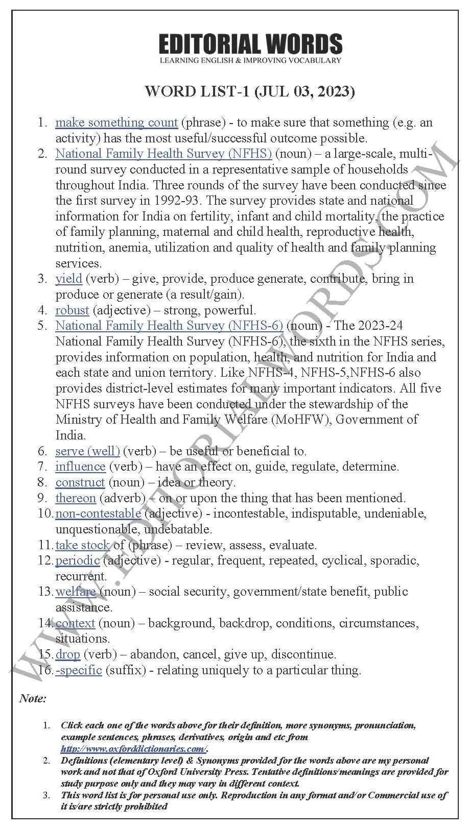 The Hindu Editorial (Making disability count) – Jul 03, 2023