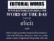 Word of the Day (elicit)-11JUL23