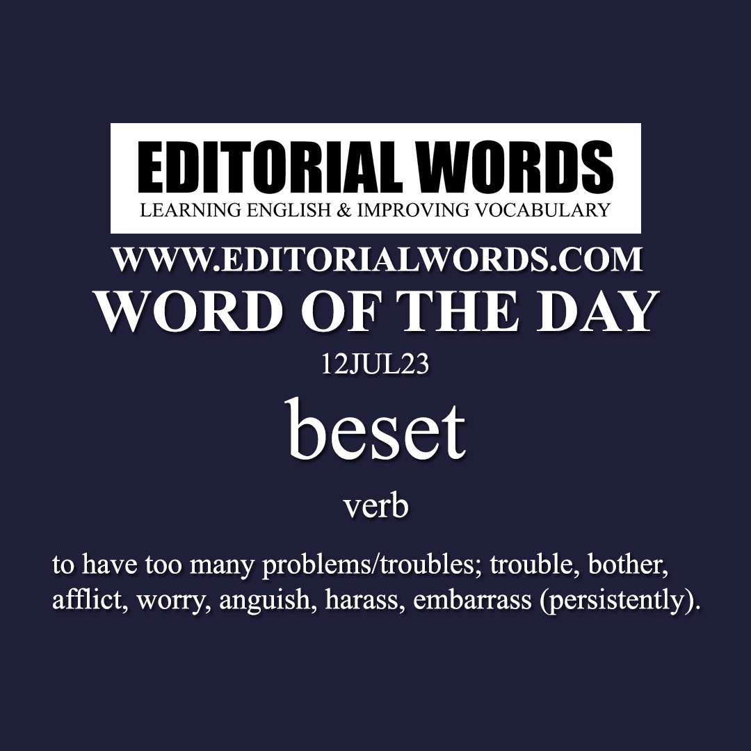 Word of the Day (beset)-12JUL23