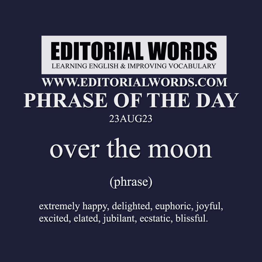 Phrase of the Day (over the moon)-23AUG23