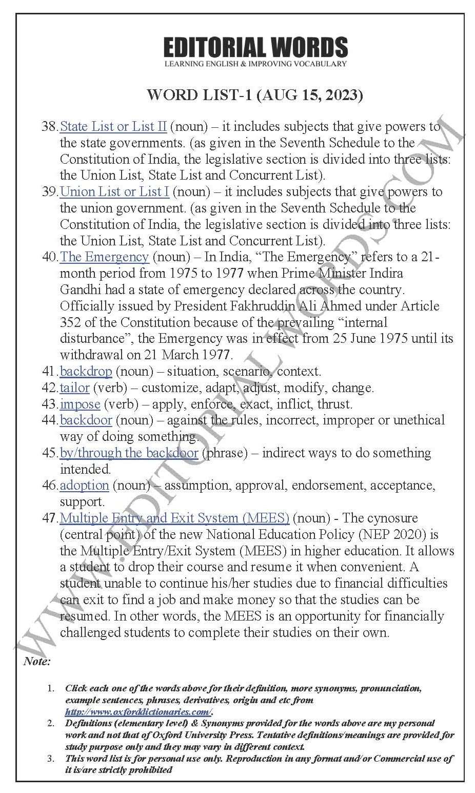 The Hindu Editorial (Contentious criteria) – Aug 15, 2023