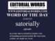 Word of the Day (satorially)-22AUG23