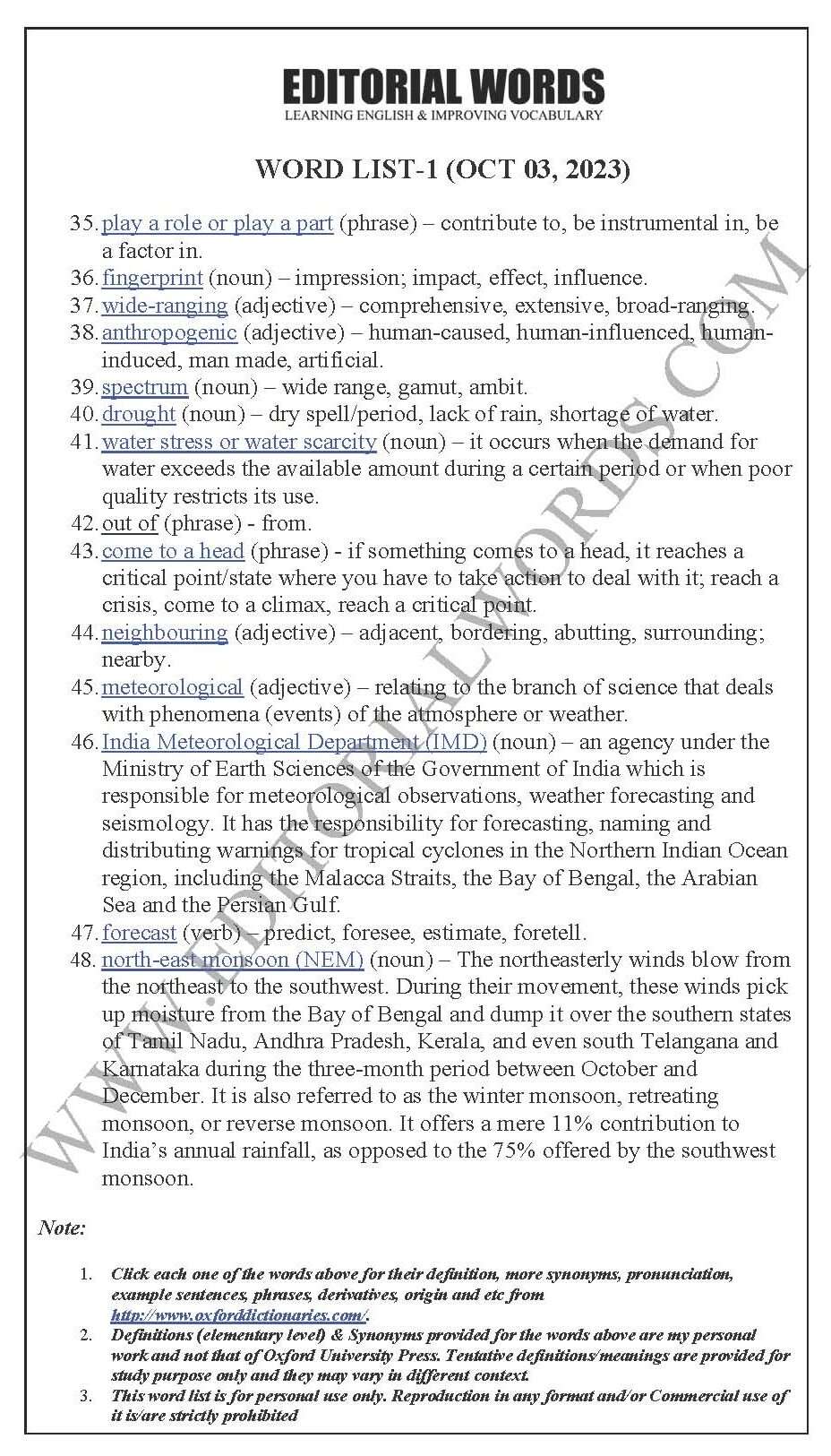 The Hindu Editorial (Capturing the monsoon) – Oct 03, 2023