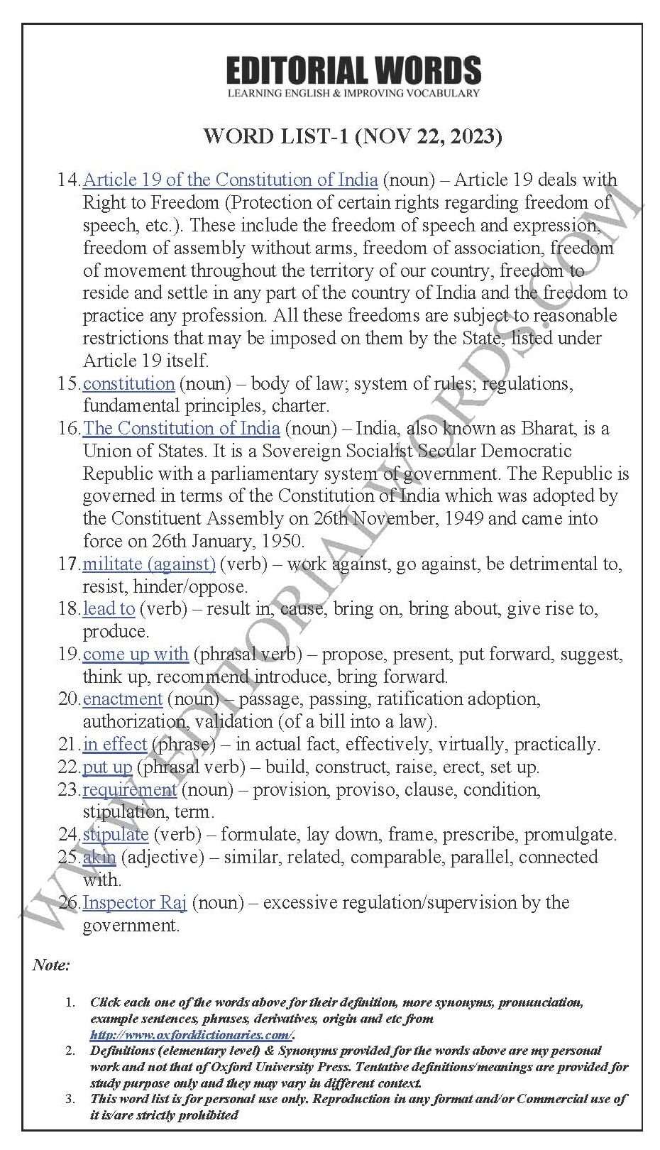 The Hindu Editorial (Parochial law) – Nov 22 2023