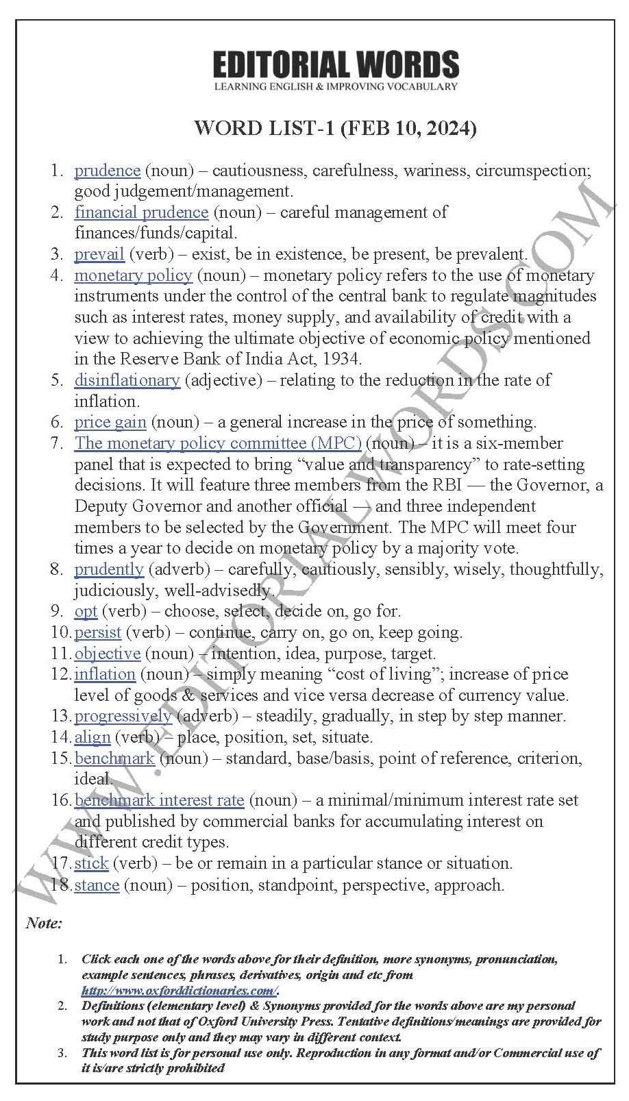 The Hindu Editorial (Prudence prevails) – Feb 10, 2024