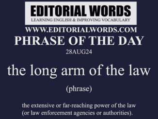 Phrase of the Day (the long arm of the law)-28AUG24