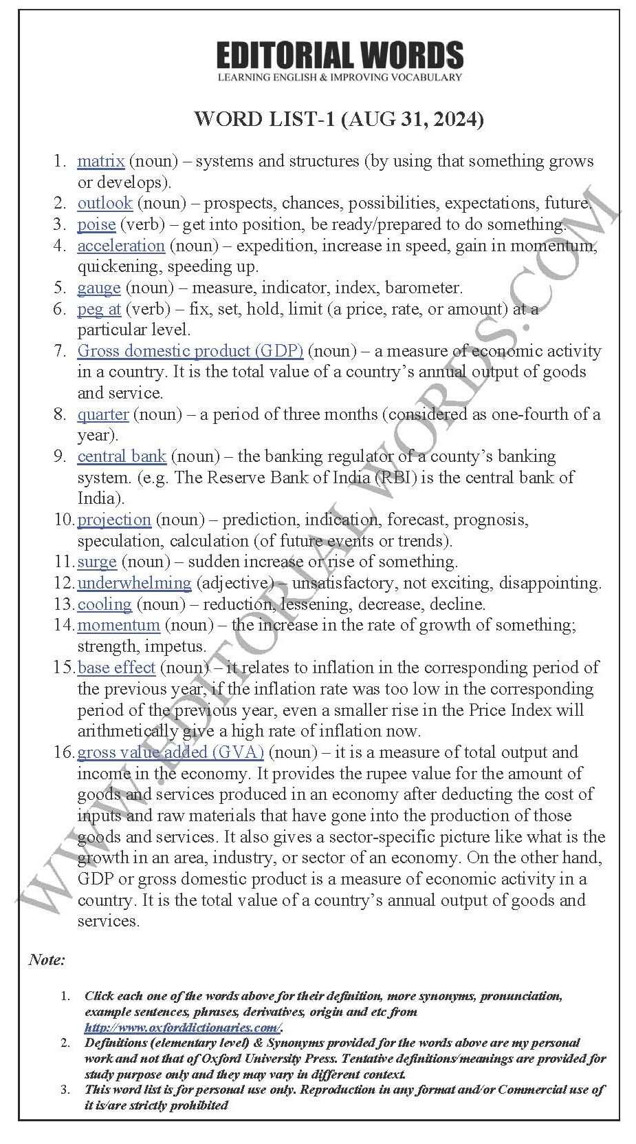 The Hindu Editorial (​​Growth matrix) – Aug 31, 2024