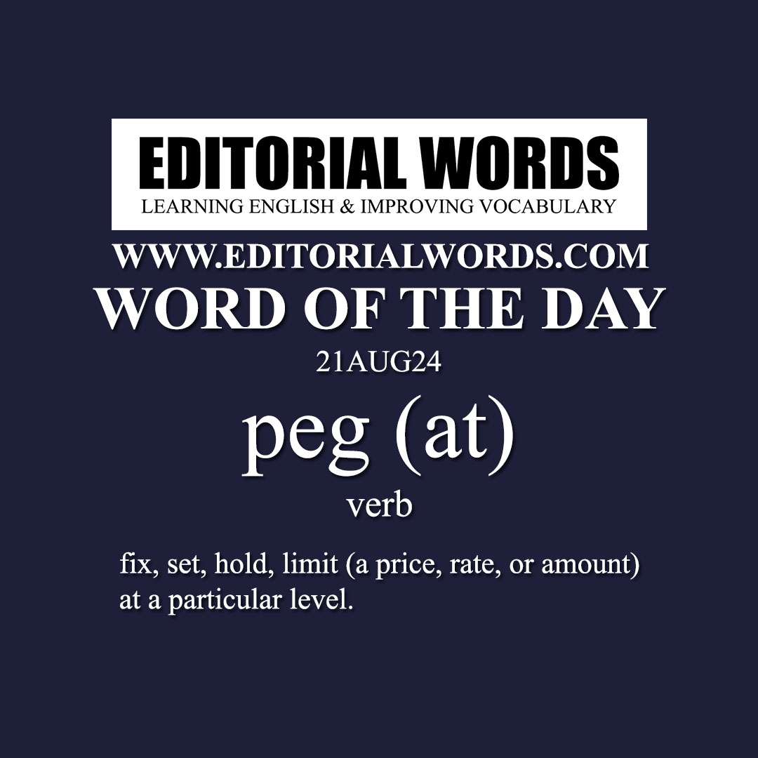 Word of the Day (peg (at))-21AUG24