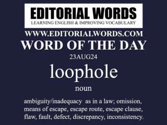 Word of the Day (loophole)-23AUG24