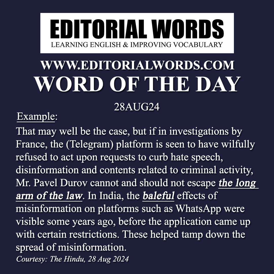 Word of the Day (baleful)-28AUG24