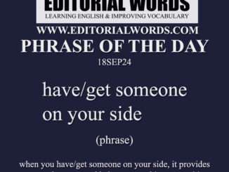 Phrase of the Day (have/get someone on your side)-18SEP24