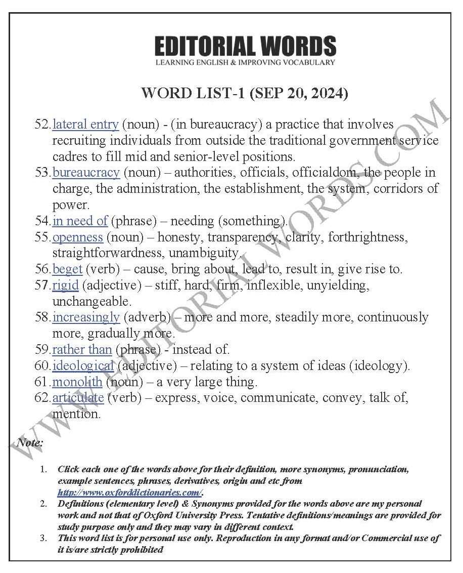 The Hindu Editorial (​Milestones and U-turns) – Sep 20, 2024