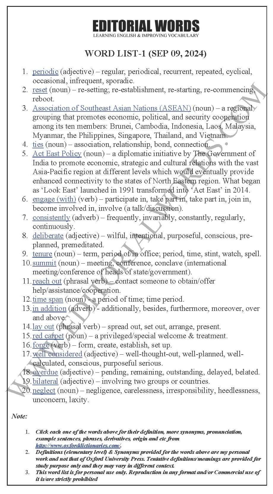 The Hindu Editorial (​Periodic reset) – Sep 09, 2024