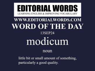 Word of the Day (modicum)-13SEP24