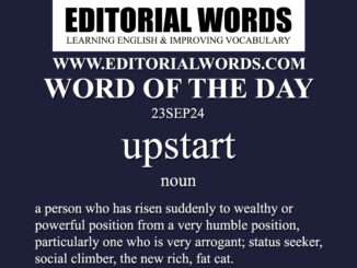 Word of the Day (upstart)-23SEP24