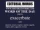 Word of the Day (exacerbate)-25SEP24