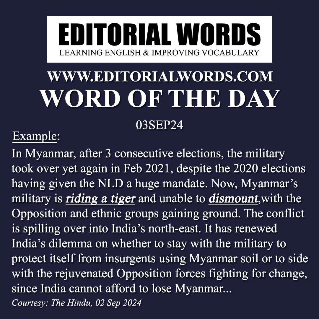 Word of the Day (dismount)-03SEP24