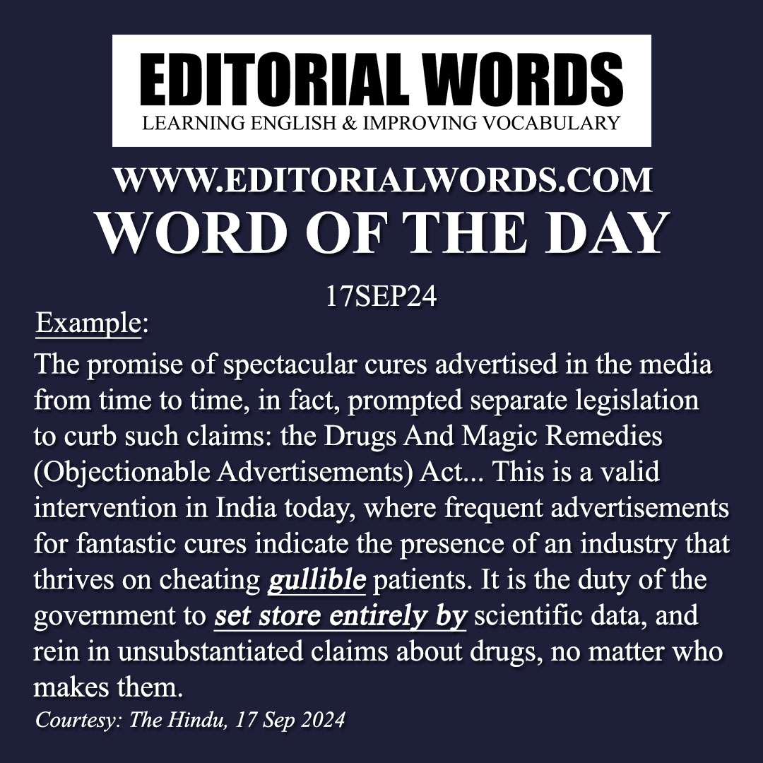 Word of the Day (gullible)-17SEP24