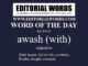 Word of the Day (awash (with))-06JAN25