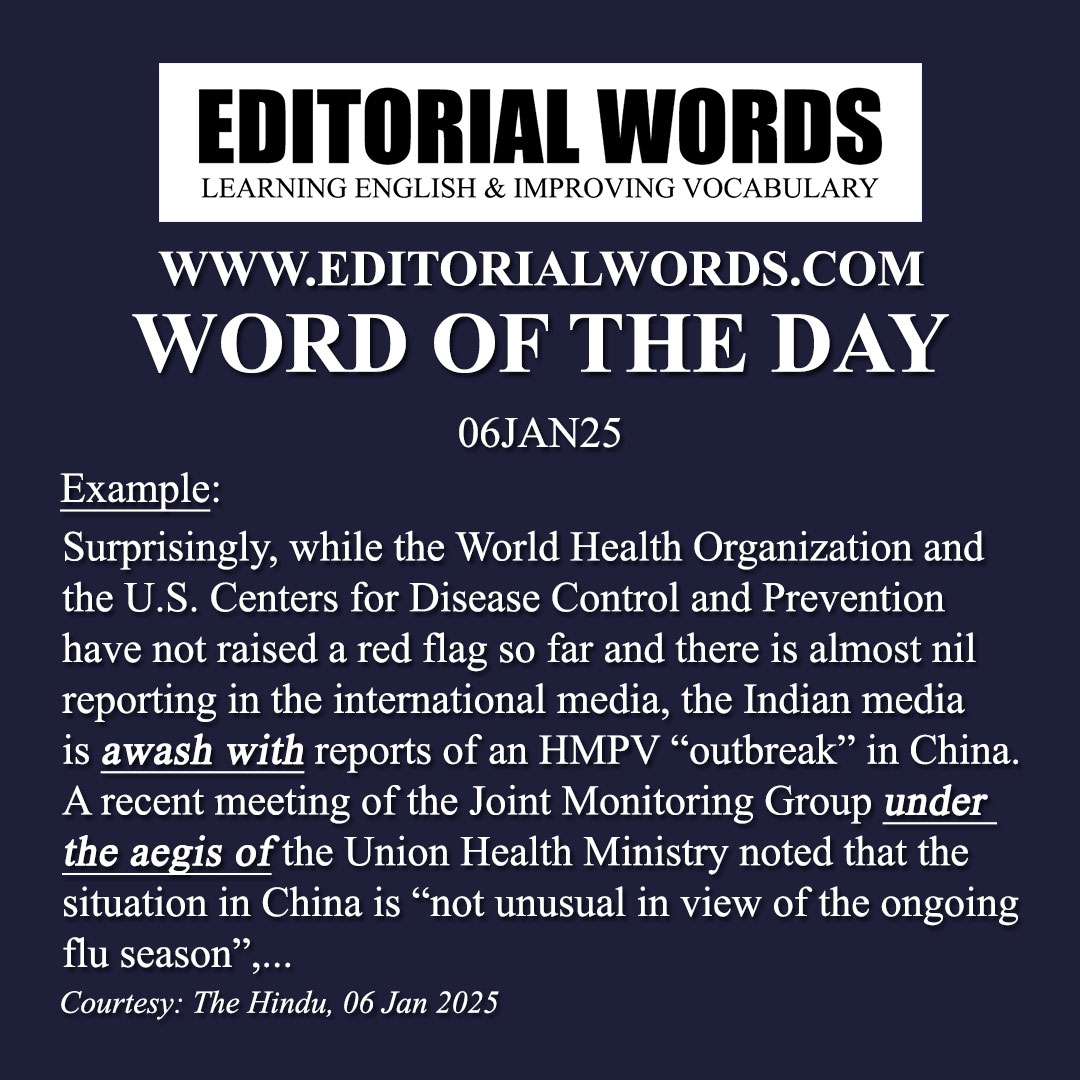 Word of the Day (awash (with))-06JAN25