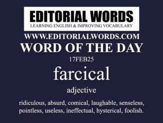 Word of the Day (farcical)-17FEB25