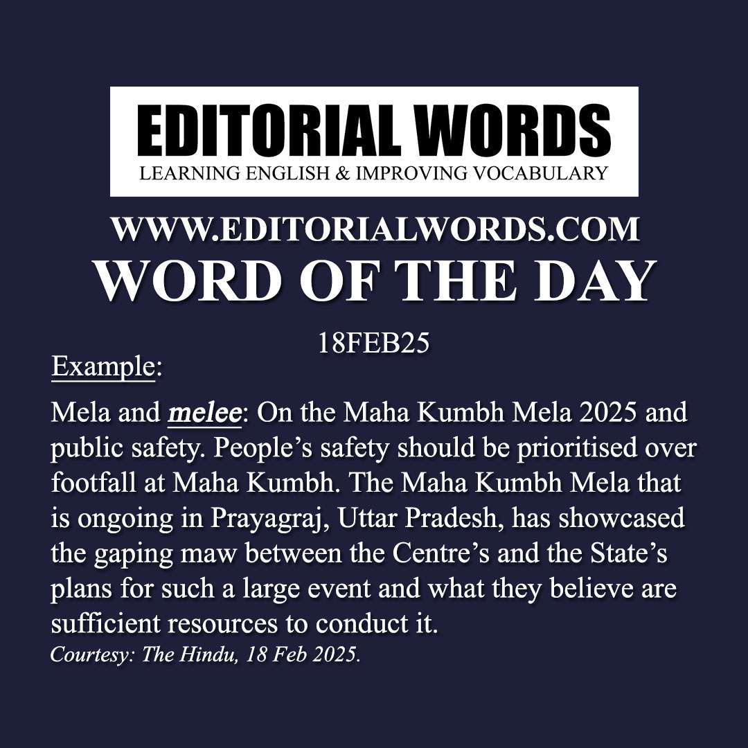 Word of the Day (melee)-18FEB25